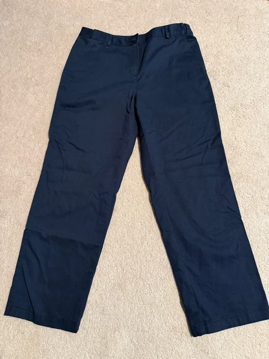 L.L. Bean Navy Women’s Chinos - Picture 1 of 5